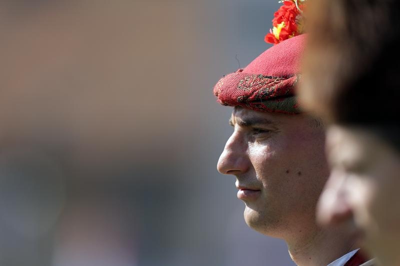 Svečano postrojavanje na stadionu u Kranjčevićevoj u povodu Dana Oružanih snaga Republike Hrvatske. Foto. PIXSELL Svečano postrojavanje na stadionu u Kranjčevićevoj u povodu Dana Oružanih snaga Republike Hrvatske. Foto. PIXSELL