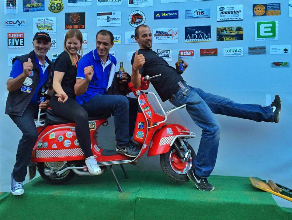 Vespa klub Zadar u Austriji, foto-klub Scooterie Liebnitz
