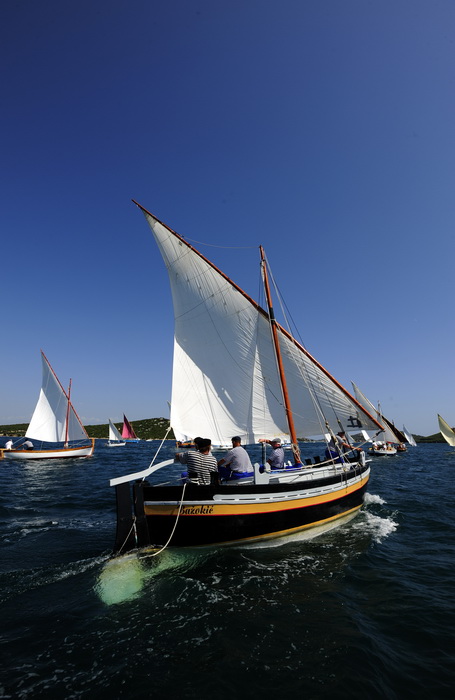 Betina, 150810.
U Betini na otoku Murteru danas je odrzana tradicionalna regata brodova na “latinskog idro ” pod nazivom “Regata za dusu i tilo”, na regati je sudjovalo preko gajeta, leuta i kaica pobjedili su domacini iz Betine.
Na slici sa regate.
Foto: Betina, 150810.
U Betini na otoku Murteru danas je odrzana tradicionalna regata brodova na “latinskog idro ” pod nazivom “Regata za dusu i tilo”, na regati je sudjovalo preko gajeta, leuta i kaica pobjedili su domacini iz Betine.
Na slici sa regate.
Foto: