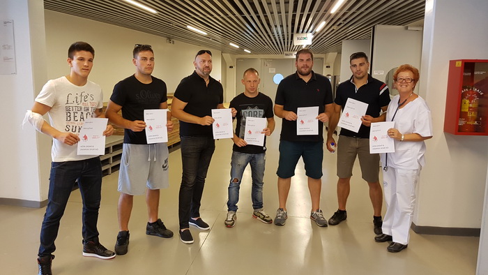 U organizaciji sekcije HZSN Zadar u dvorani 1 SC Višnjik održana je akcija dobrovoljnog darivanja krvi na kojoj je prikupljeno 25 doza tekućine koja život znači. Foto: Mladen Malik