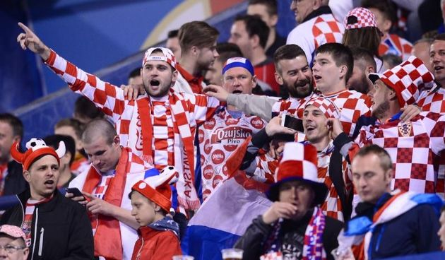 Odlična navijačka atmosfera na utakmici Hrvatske i Ukrjine