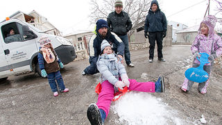 Snijeg u Bibinjama 3. veljače 2012, Foto: Leo Banić