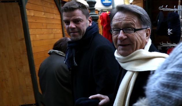 Zagreb – Nogometni trener Miroslav Blazevic Ciro sa sinom Miroslavom Blazevicem juniorom prosetao Bogovicevom ulicom. Photo: Anto Magzan/PIXSELL