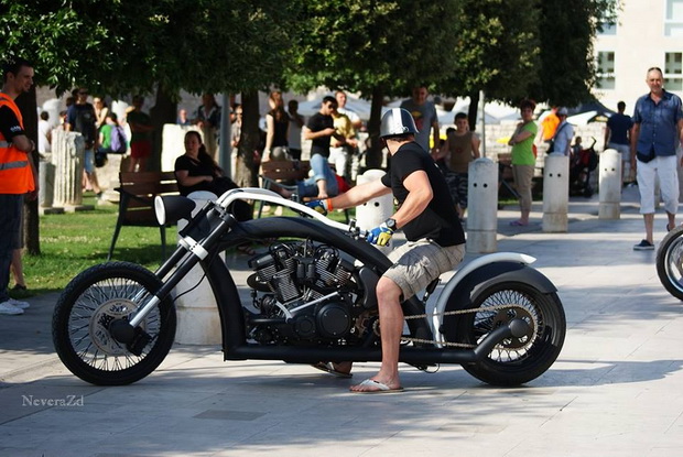Nekoliko stotina vlasnika kultnih Harley Davidsona danas je posjetilo Zadar, Foto: Nevera ZD