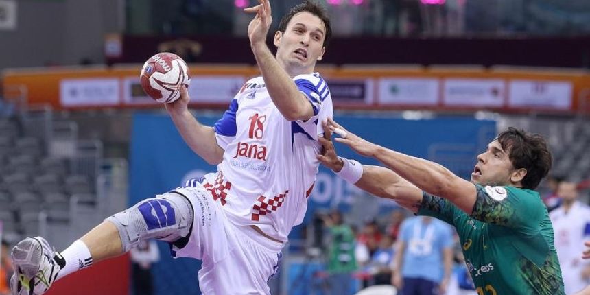 Katar – 24. svjetsko rukometno prvenstvo, osmina finala, Hrvatska – Brazil 26-25. Igor Karacic. Photo: Goran Stanzl/PIXSELL Katar – 24. svjetsko rukometno prvenstvo, osmina finala, Hrvatska – Brazil 26-25. Igor Karacic. Photo: Goran Stanzl/PIXSELL