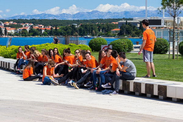 Ludijada maturanata na zadarskoj rivi 17. svibnja 2016. Foto: Bojan Bogdanić