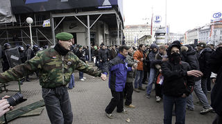 Zadarski branitelji na prosvjedu u Zagrebu 26. veljace 2011, Foto: Leo Banic Zadarski branitelji na prosvjedu u Zagrebu 26. veljace 2011, Foto: Leo Banic