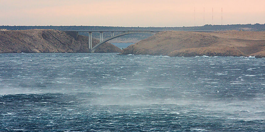 Bura, Velebitski kanal Bura, Velebitski kanal