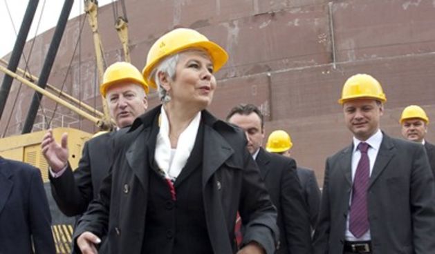 Predsjednica Vlade pustila je u rad Kontrolni centar Sustava nadzora i upravljanja u sisačkom JANAF-u (Foto: Miroslav Kiš/CROPIX)