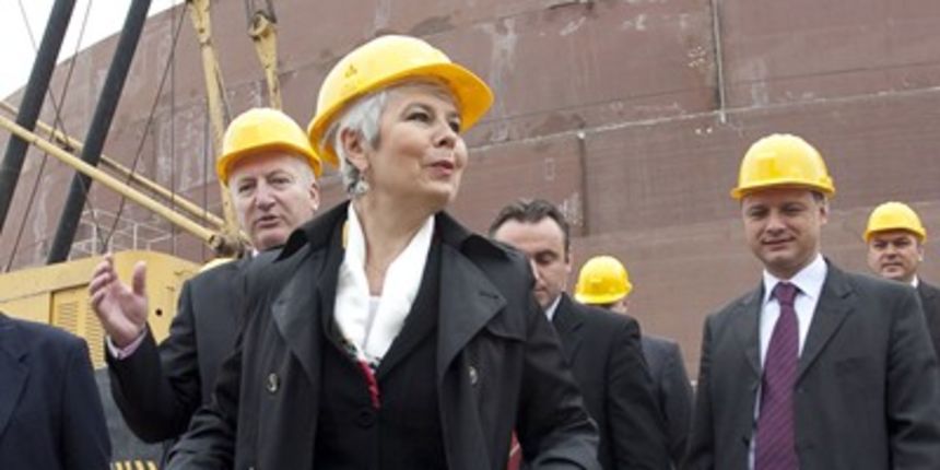 Predsjednica Vlade pustila je u rad Kontrolni centar Sustava nadzora i upravljanja u sisačkom JANAF-u (Foto: Miroslav Kiš/CROPIX)