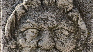 prikaz glave u reljefu na ulomka iz rimskog perida na forumu