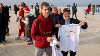 Novogodišnje kupanje na Morskim orguljama