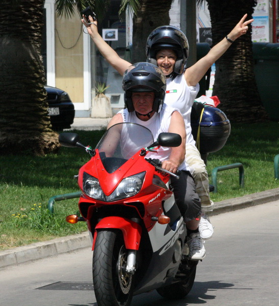 Karusel bikera na Branimirovoj obali u Zadru, Foto: Mladen Malik
