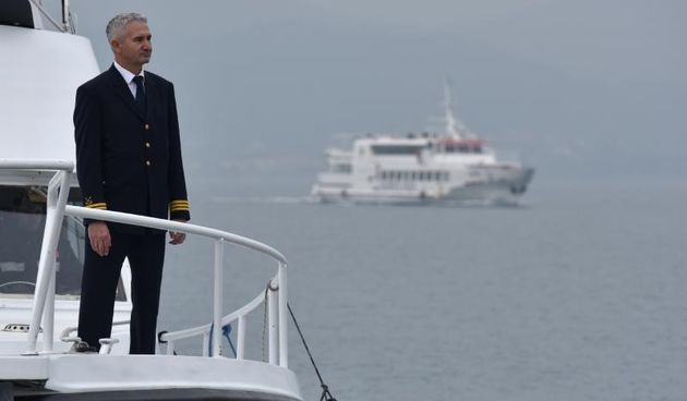 U povodu Dana pomoraca  održan tradicionalni obred bacanja vijenca u more odana je počast svim stradalim pomorcima.  Photo: Dino Stanin/PIXSELL