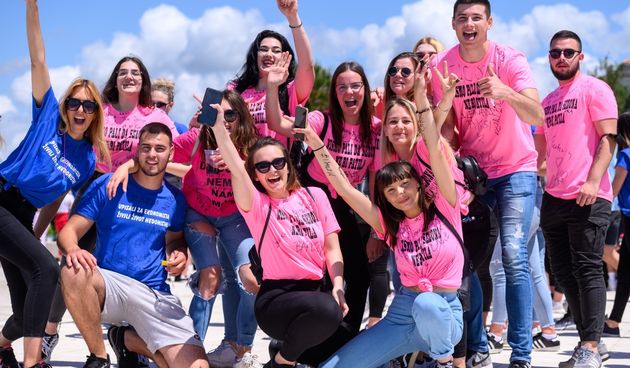 Zadarski maturanti obilježili kraj škole na rivi