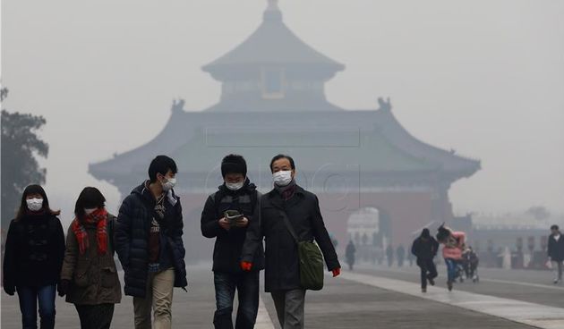 Peking zagađenje zraka, Foto: Hina