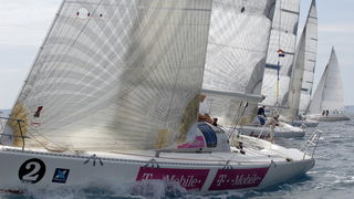 Split, 170909.
23. Aci Match Race Cup 2009 u Splitu, drugi dan jedrenja podno Sustipana.
Foto: Jadran Babic / CROPIX