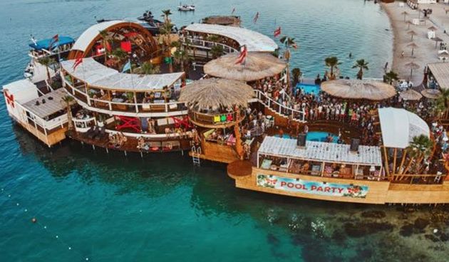 Noa Beach Klub Zrće iz zraka