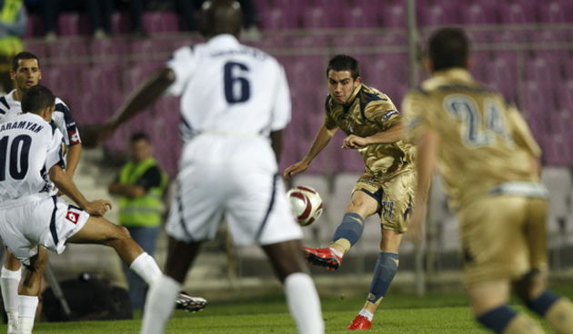 Temisvar, Rumunjska, 011009.
Stadion Dan Paltinisanu.
Europska liga, 2. kolo, nogometna utakmica Temisvar – Dinamo.
Na fotografiji: Pedro Morales.
Foto: Ronald Gorsic / CROPIX