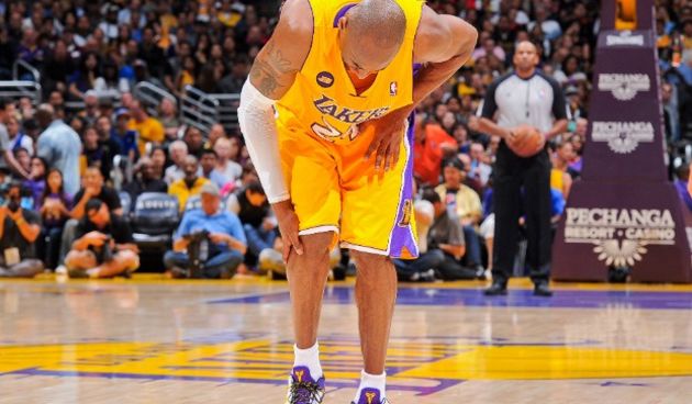 Ozljeđeni Kobe Bryant, foto: nba.com