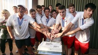 06.07.2015., Zagreb – Svecani docek kosarkasa do 19 godina koji su na svjetskom prvenstvu u Grckoj osvojili srebrnu medalju. Photo: Goran Stanzl/PIXSELL