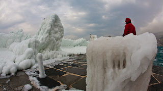 Senj u zagrljaju ledenog pokrivača, foto: Leo Banić