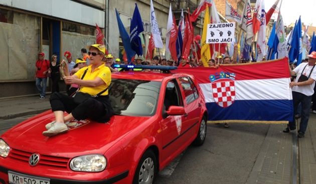 Dvadeset tisuća građana ustalo protiv nezaposlenosti i siromaštva, foto: tportal.hr