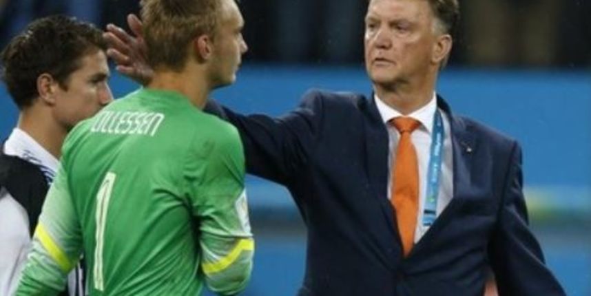 Louis van Gaal i Jasper Cillessen, foto: Reuters