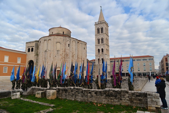 Svečani mimohod postrojbi u povodu proslave 23. obljetnice VRO Maslenica. Foto: Iva Perinčić