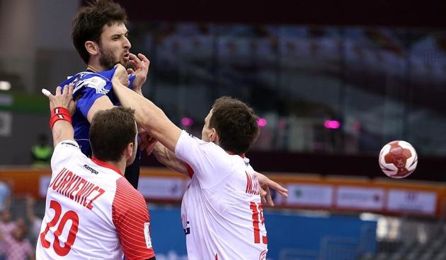 28.01.2015., Ali Bin Hamad Al Attiya Arena, Al Sadd, Doha, Katar – 24. svjetsko rukometno prvenstvo, cetvrtfinale, Hrvatska – Poljska. Marko Kopljar. Photo: Goran Stanzl/PIXSELL