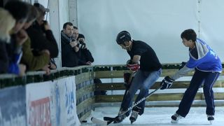 Zadarski hokejaši izazvali su splitske te su se sastali na zadarskom Forumu kako bi odigrali prijateljsku utakmicu.  Photo: Filip Brala/PIXSELL