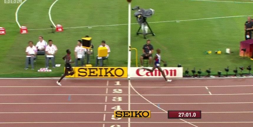 Mo Farah, screenshot: BBC