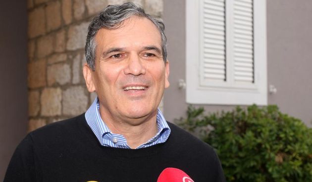 SDP-ov kandidat za gradonacelnika Ivo Bilic glasovao je na izbornom mjestu Diklo sa svojom suprugom. Photo: Dino Stanin/PIXSELL