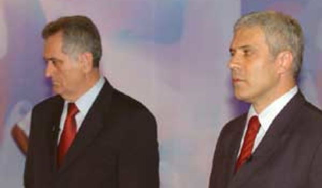 Tomislav Nikolić i Boris Tadić (foto: www.danas.co.yu)