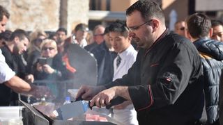 , Zadar – U sklopu drugog po redu Tuna, Sushi and Wine Festivala koji se od 3. do 7. veljace odrzava u Zadru, danas je odrzan glavni otvoreni dogadjaj za javnost na zadarskom Forumu uz degustaciju sushi i specijaliteta od tune i show program. Photo: Dino , Zadar – U sklopu drugog po redu Tuna, Sushi and Wine Festivala koji se od 3. do 7. veljace odrzava u Zadru, danas je odrzan glavni otvoreni dogadjaj za javnost na zadarskom Forumu uz degustaciju sushi i specijaliteta od tune i show program. Photo: Dino