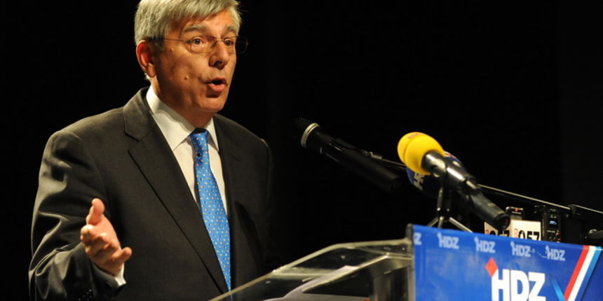 Zadar, 231212.
U Kazalistu lutaka Zadar, veceras je svecano obiljezena 23. obljetnica osnutka HDZ-a u Zadru.
Na fotografiji: detalj s proslave; akademik Zeljko Reiner (potpredsjednik Sabora).
Foto: Luka Gerlanc / CROPIX