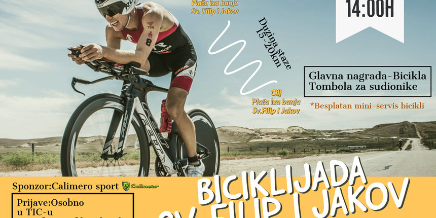 Bliži se biciklijada “Sv. Filip i Jakov”! Bliži se biciklijada “Sv. Filip i Jakov”!