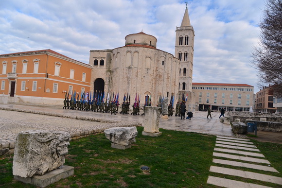 Svečani mimohod postrojbi u povodu proslave 23. obljetnice VRO Maslenica. Foto: Iva Perinčić