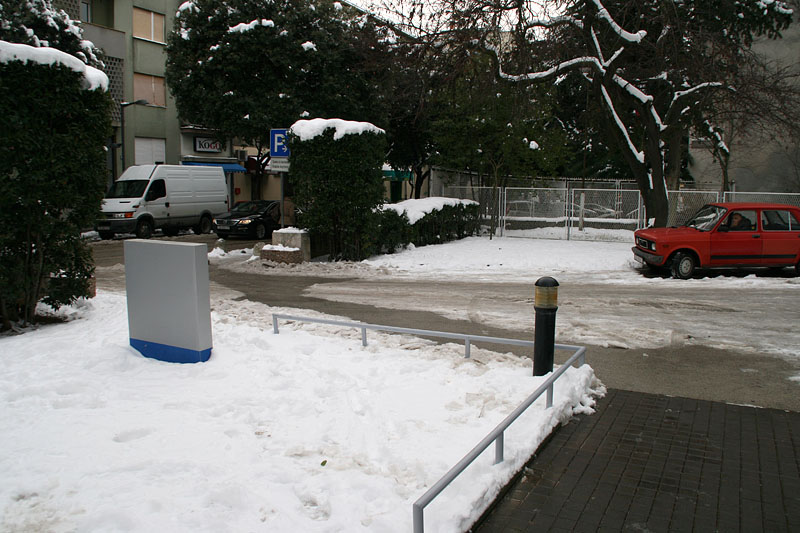 Snježni đir oko Gradske knjižnice Zadar, Foto: Lucija Juravić Snježni đir oko Gradske knjižnice Zadar, Foto: Lucija Juravić