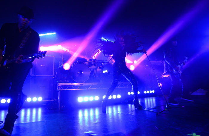 Zagreb, 050711.
Aquarius, Jarun.
Britanska rock grupa Skunk Anansie u klubu Aquarius odrzala je drugi koncert u Zagrebu u godini dana.
Foto: Tomislav Kristo / CROPIX