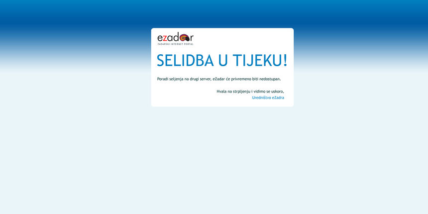 eZadar selidba eZadar selidba