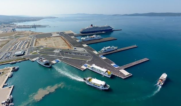 Nova luka Gaženica, pogled iz zraka, Foto: Dino Stanin/PIXSELL