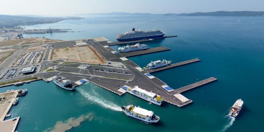 Nova luka Gaženica, pogled iz zraka, Foto: Dino Stanin/PIXSELL