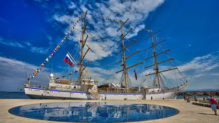 Ruski školski jedrenjak “Nadežda” u zadarskoj luci, foto: Roberto Lerga