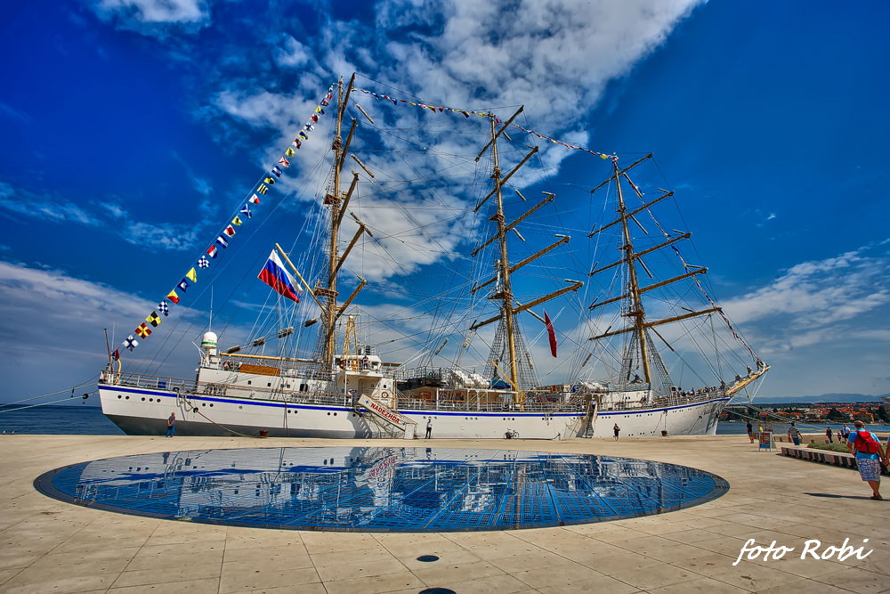 Ruski školski jedrenjak “Nadežda” u zadarskoj luci, foto: Roberto Lerga