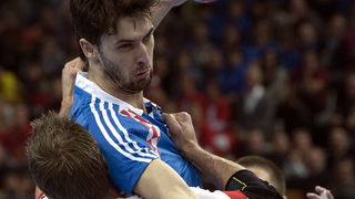 Barcelona 250113.
Gradska dvorana Palau Sant Jordi.
Svjetsko prvenstvo u rukometu za muskarce Spanjolska 2013.
Utakmica polufinala izmedju Hrvatske i Danske.
Na fotografiji: Marko Kopljar.
Foto: Ante Cizmic / CROPIX Barcelona 250113.
Gradska dvorana Palau Sant Jordi.
Svjetsko prvenstvo u rukometu za muskarce Spanjolska 2013.
Utakmica polufinala izmedju Hrvatske i Danske.
Na fotografiji: Marko Kopljar.
Foto: Ante Cizmic / CROPIX