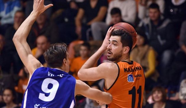 dvorana Baldekin, Sibenik – 13. kolo A-1 Hrvatske kosarkaske lige, GKK Sibenik – KK Kvarner. Kristijan Krajina. Photo: Hrvoje Jelavic/PIXSELL