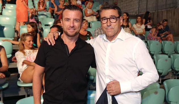 Poznati na otvaranju Sibenskog plesnog festivala. Igor Kirov, Dinko Bogdanic. Photo: Dusko Jaramaz/PIXSELL