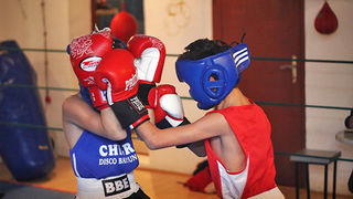 Javni sparing u boksačkom klubu Zlatna rukavica (foto:Saša Čuka)