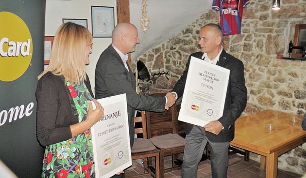 Turistička Zajednica općine Tkon osvojila Zlatnu MasterCard Statuu, foto:Promo